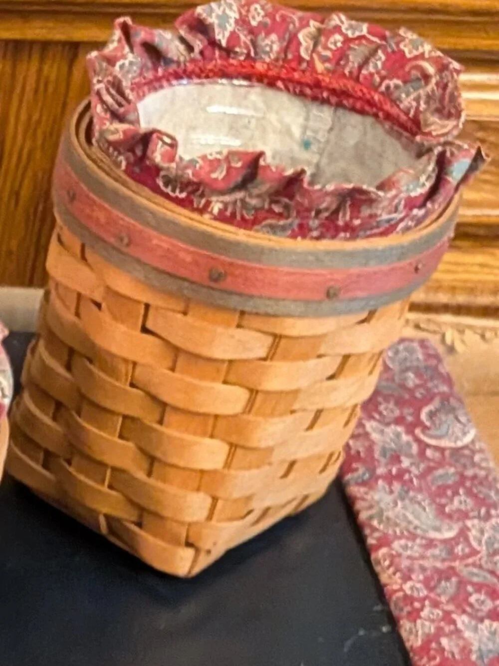 Longaberger Fathers Day Set With Calendar Pad and 3 FD Baskets